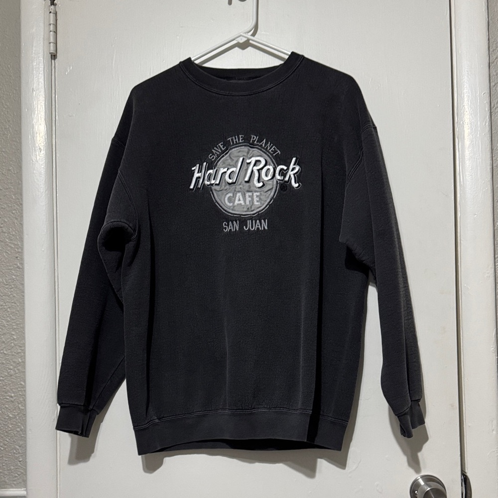 Hard Rock Cafe Black Crewneck Sweater